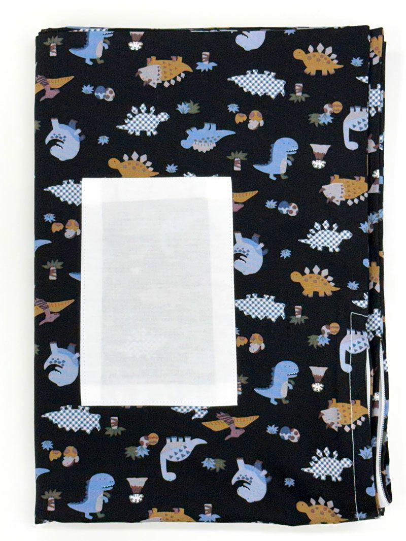 【敷き布団+カバー】お昼寝布団 恐竜ブラック 